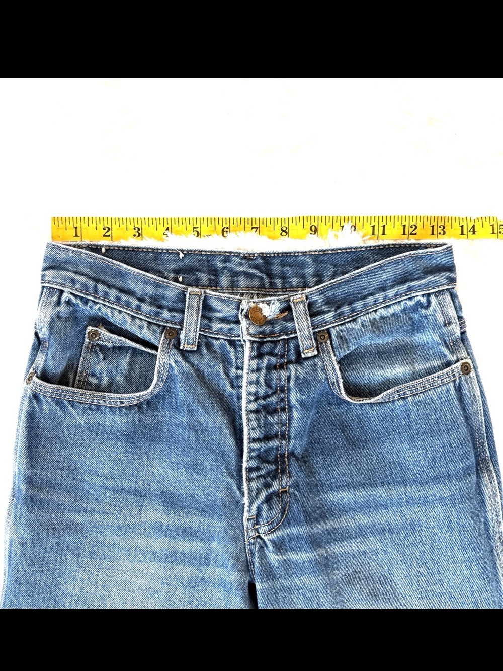 Rare Vintage 1980s Calvin Klein 100% Cotton Rigid Denim Jeans - Picture 5 of 14